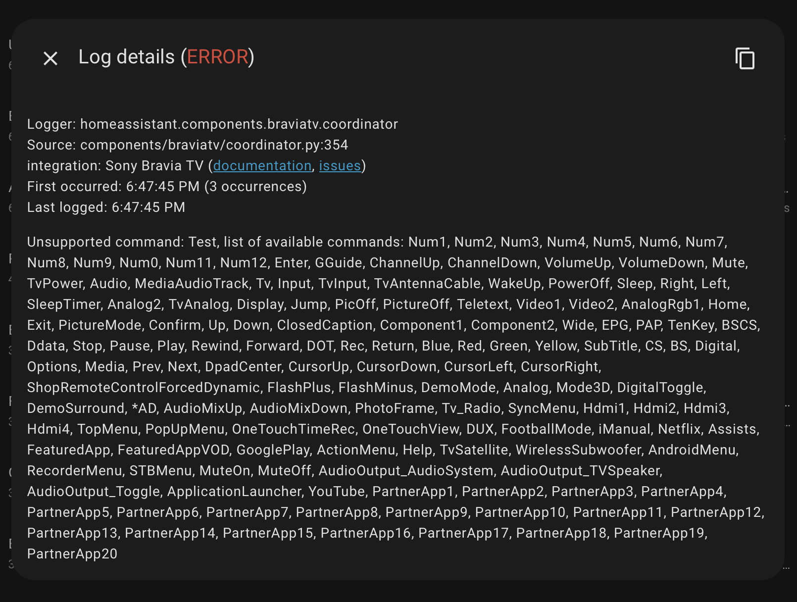 Image showing the script setup in HA